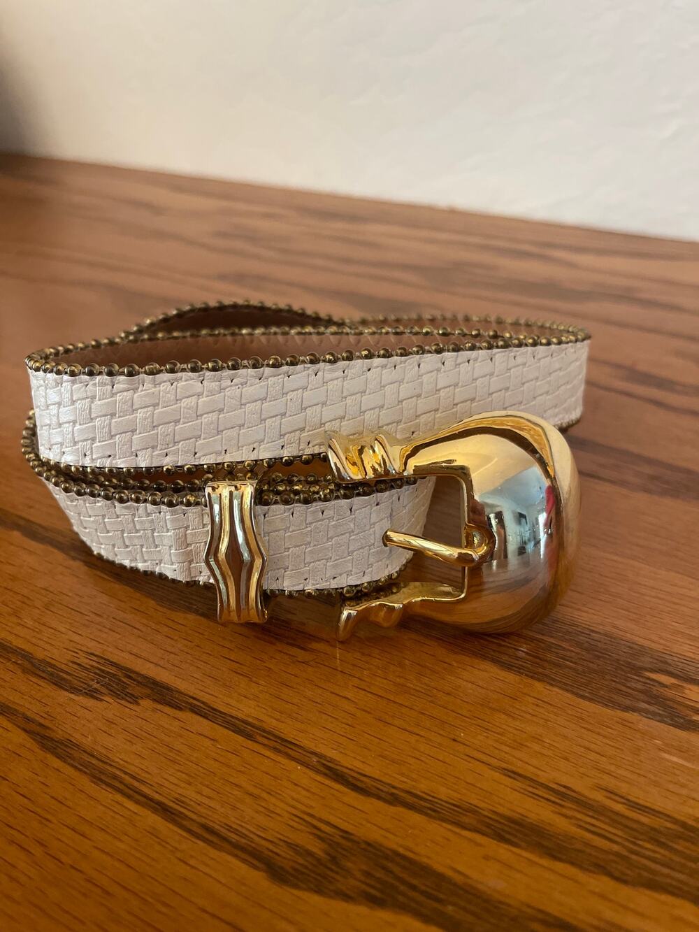Vintage Y2K SIMON leather belt L